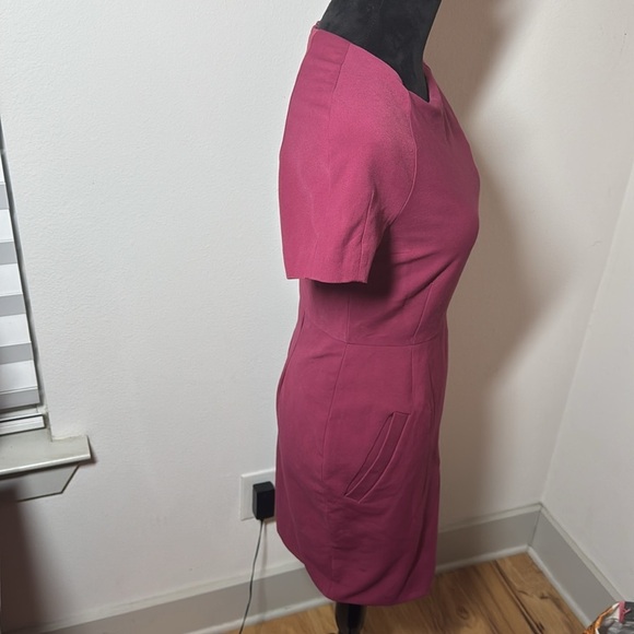 Acne Studios Lucille Sheath Dress in Burgundy Cotton blend Sz 36 US 4 - Picture 8 of 15